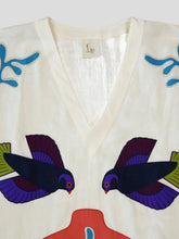 Paula Embroidered Linen Dress