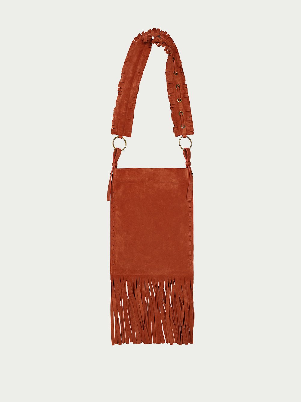 PaulaEngelbert Fringed Leather Handbag at Fashion Clinic