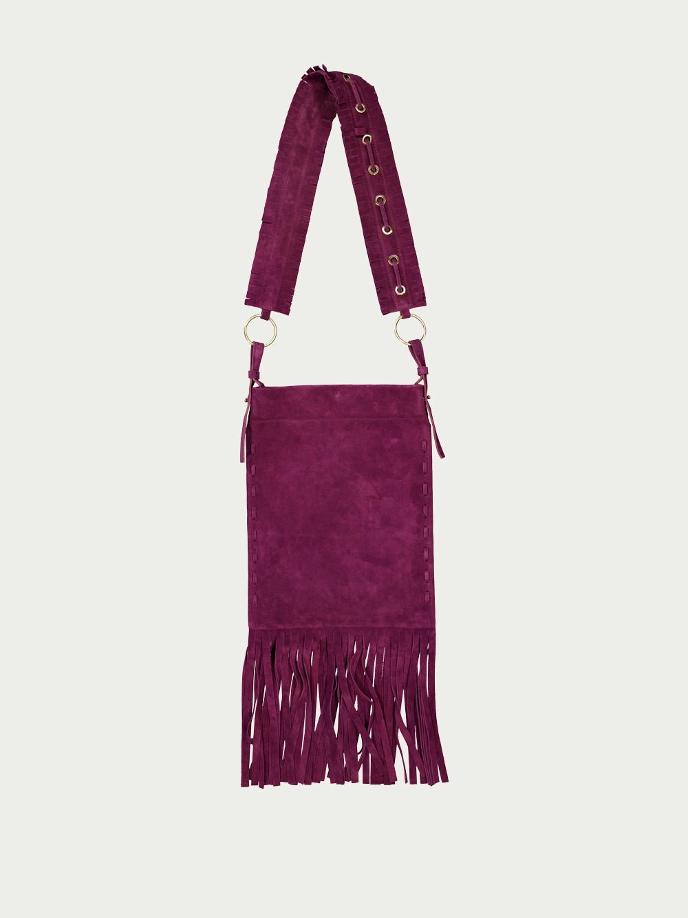 PaulaEngelbert Fringed Leather Handbag at Fashion Clinic