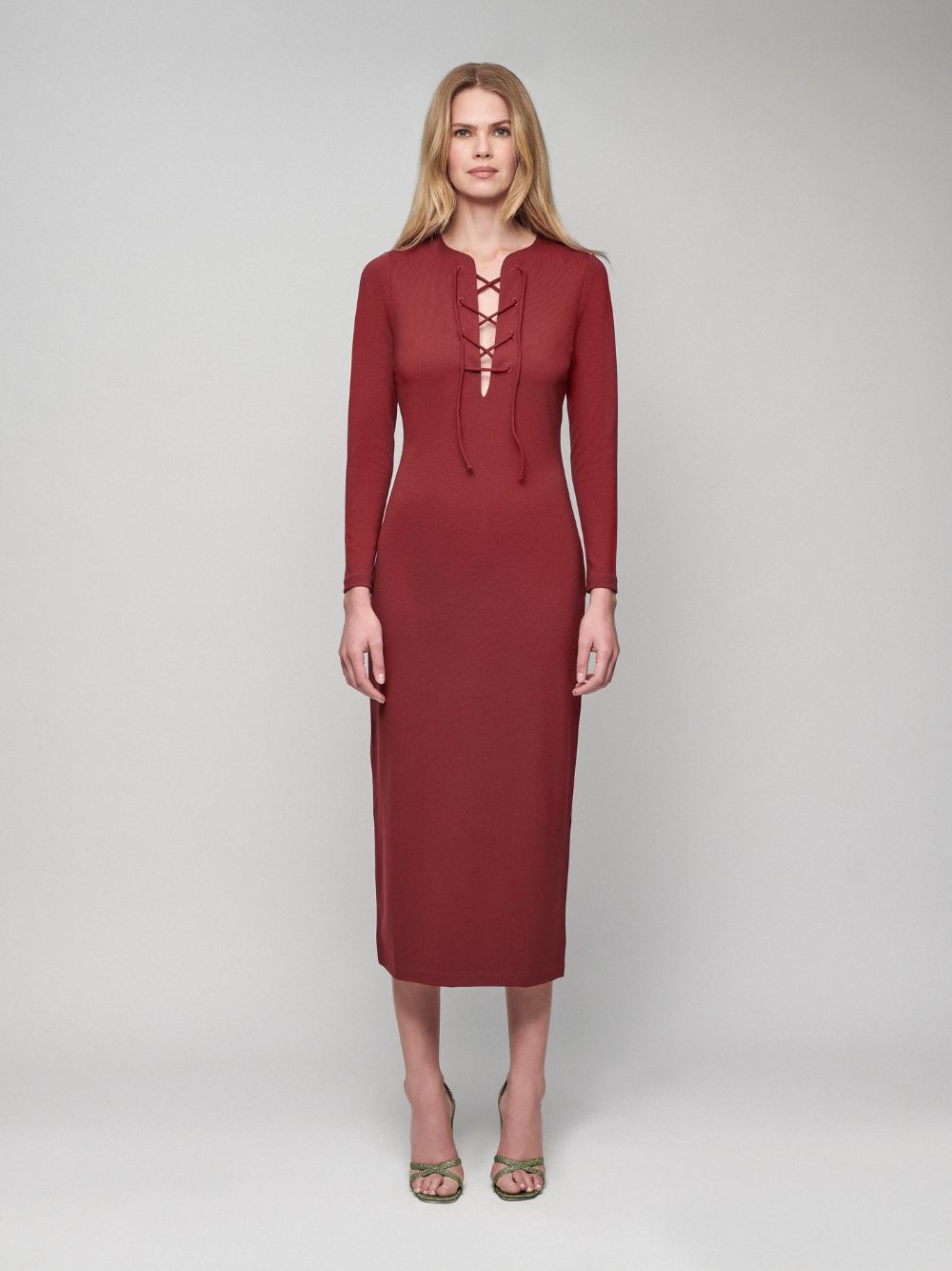 eros formal dress wear Paula Tubular With Eyelets Size:05 Tight Black Evening Dress| Impregnated 38.0 CARE Hand Wash