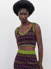 Paula Leandra Jacquard Cropped Top