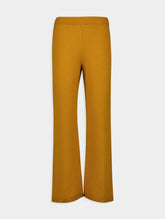 Paula Nanna Mustard Wide-Leg Pants