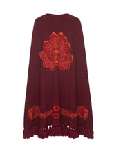 Paula Saphire Embroidered Cape