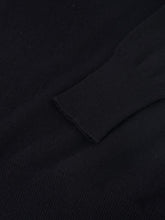 Paula Talassa Black Crossed V-Neck Cashmere Sweater