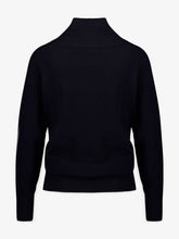 Paula Talassa Black Crossed V-Neck Cashmere Sweater