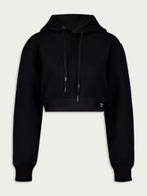 Prada Logo-Print Cropped Hoodie