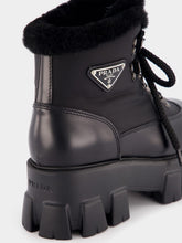 Prada Monolith Leather and Nylon Boots