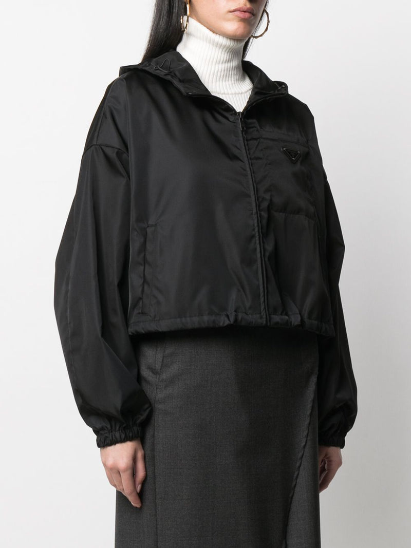 Re-Nylon cropped blouson jacket