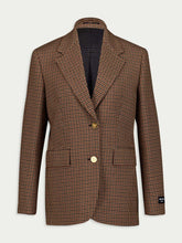 Prada Single-Breasted Houndstooth Check Jacket