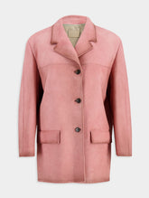Prada Single-Breasted Suede Jacket