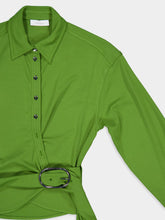 Rabanne Draped Crepe Wrap Shirt