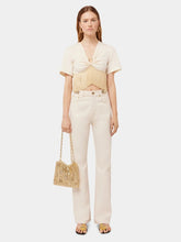 Rabanne Fringed-Trimmed Cropped T-Shirt