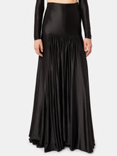 Rabanne Glossy Finish Gathered Long Skirt