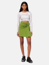 Rabanne Green Draped Mini Skirt