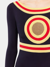 Rabanne Long Dress with Geometrical Details