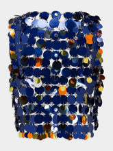 Rabanne Paillette-Chainmail Cropped Top