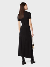 Rabanne Black Pleated Midi Dress