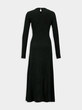 Rabanne Pleated Wool Jersey Midi Dress