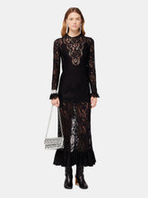Rabanne Satin And Lace Maxi Dress