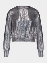 Rabanne Silver Mesh Bomber Jacket