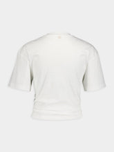 Rabanne White Jersey Tee with Ring Detail