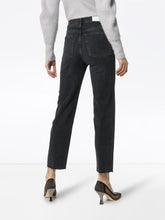 Re/Done Stove Pipe Black High-Rise Straight Jeans