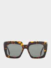 Retrosuperfuture Piscina Burnt Havana Square Sunglasses