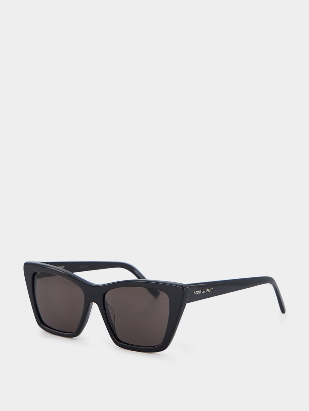 Saint LaurentBlack Square Sunglasses at Fashion Clinic