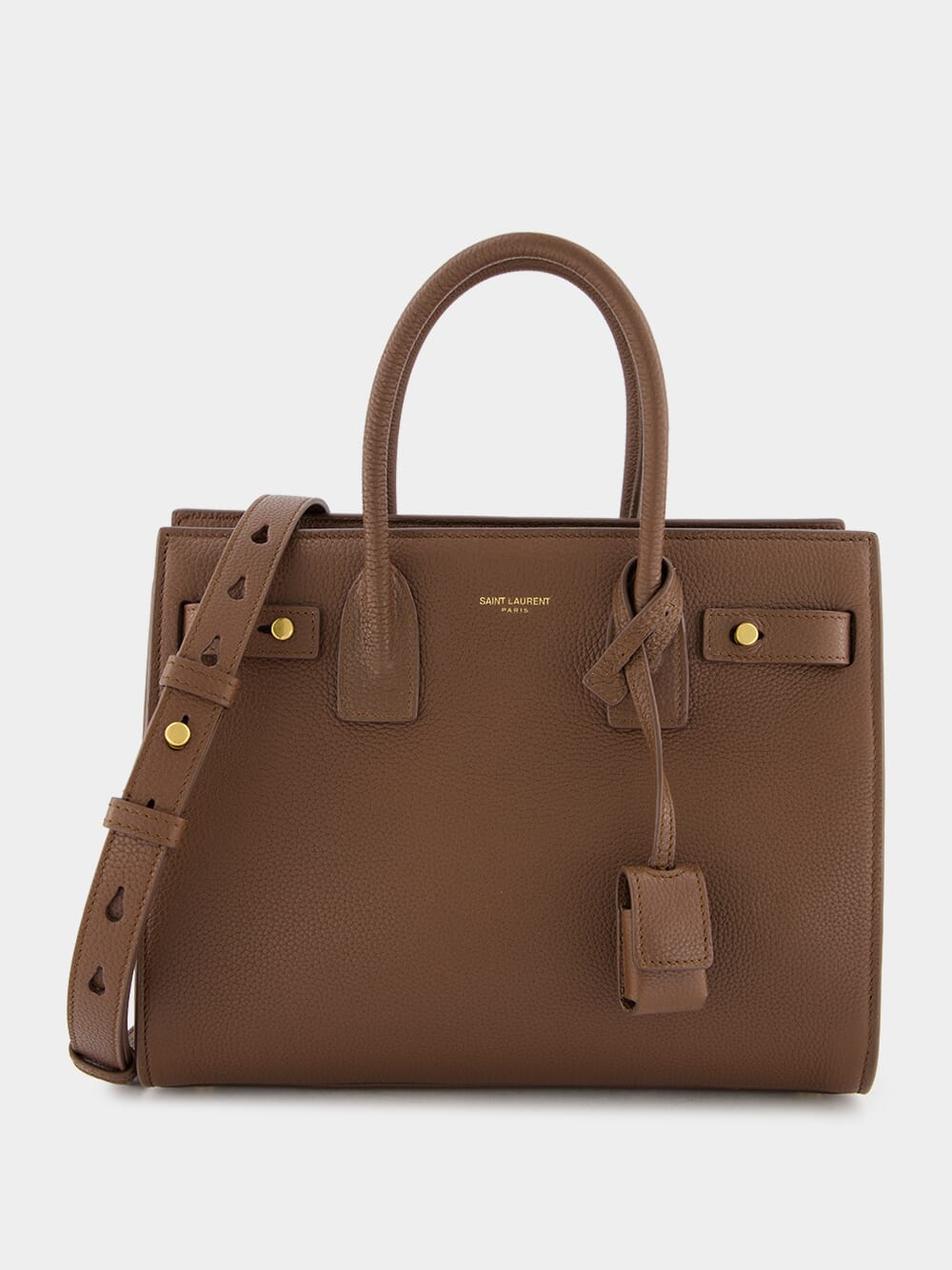 Saint LaurentBrown Leather Sac De Jour Baby at Fashion Clinic