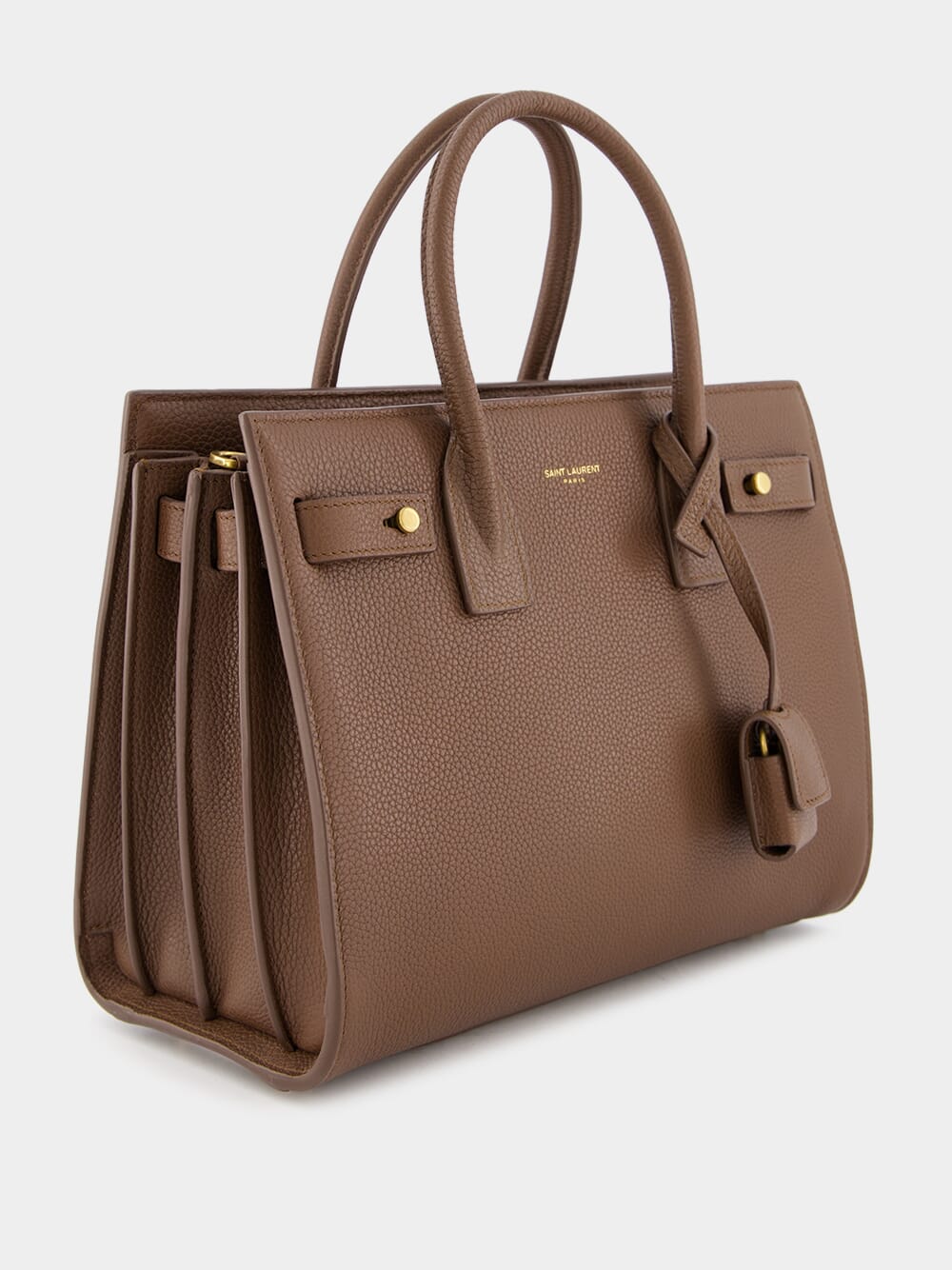 Saint LaurentBrown Leather Sac De Jour Baby at Fashion Clinic