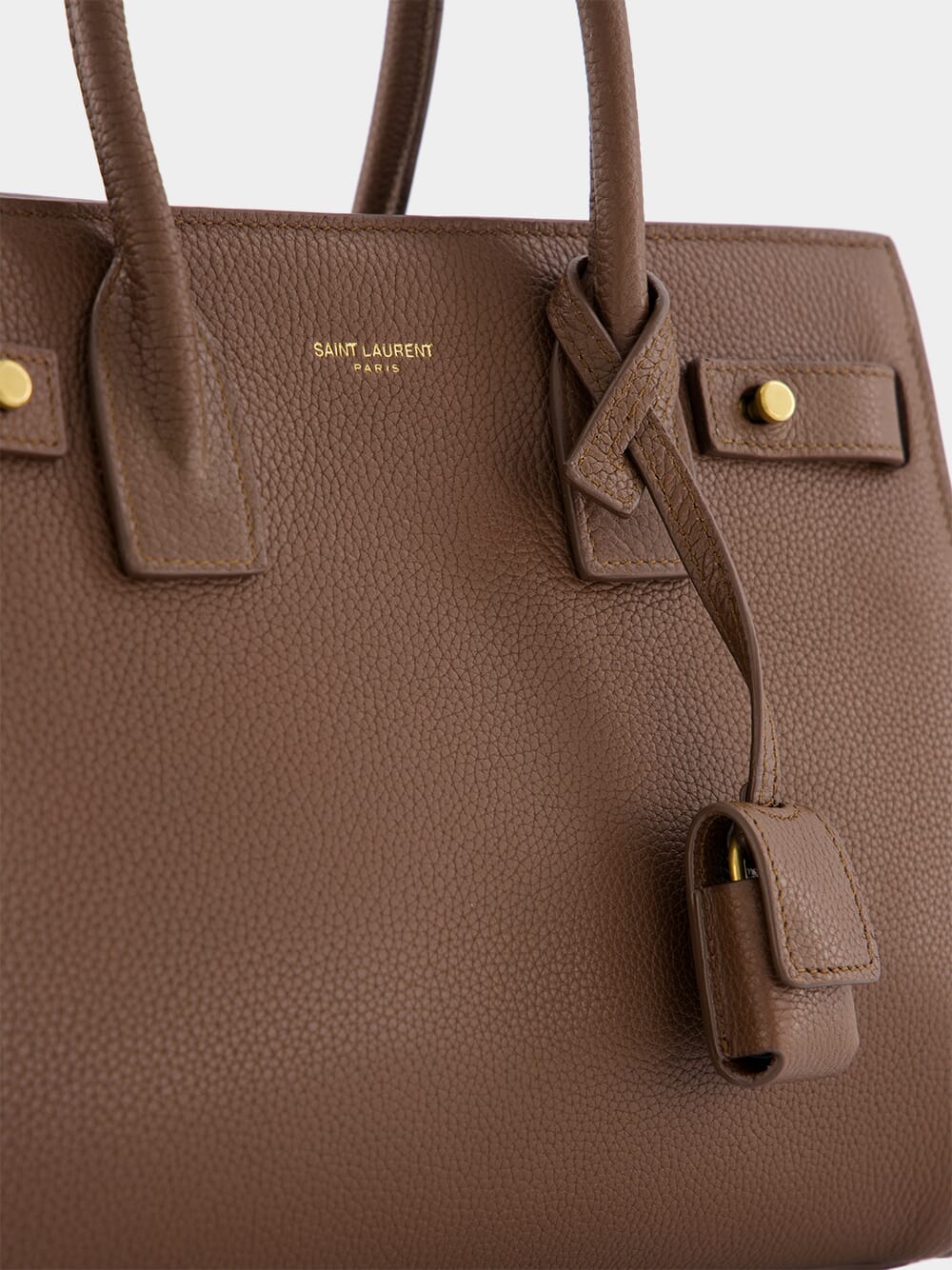 Saint LaurentBrown Leather Sac De Jour Baby at Fashion Clinic