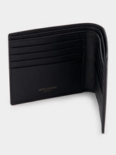 Saint Laurent Black Grain Leather Cassandre Wallet