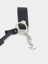 Saint Laurent Cassandre Key Ring In Smooth Leather