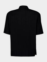 Saint Laurent Cassandre Striped Silk Shirt