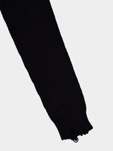 Saint Laurent Distressed-Effect Crew Neck Cotton Jumper