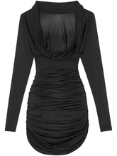 Saint Laurent Jersey Long Sleeves Mini Dress