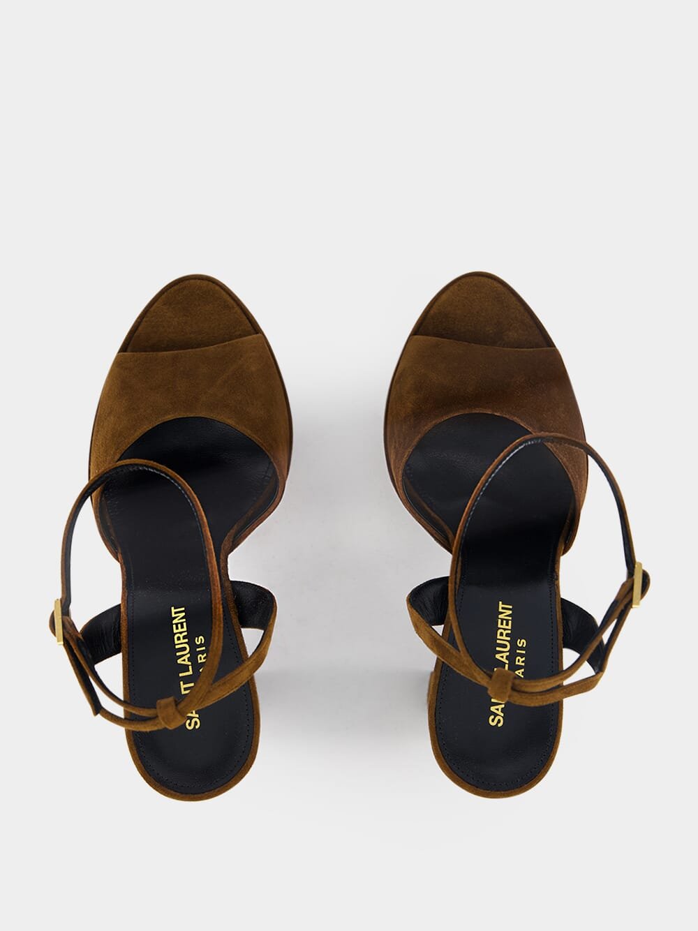 Saint LaurentJodie 150mm Suede Platform Sandals at Fashion Clinic