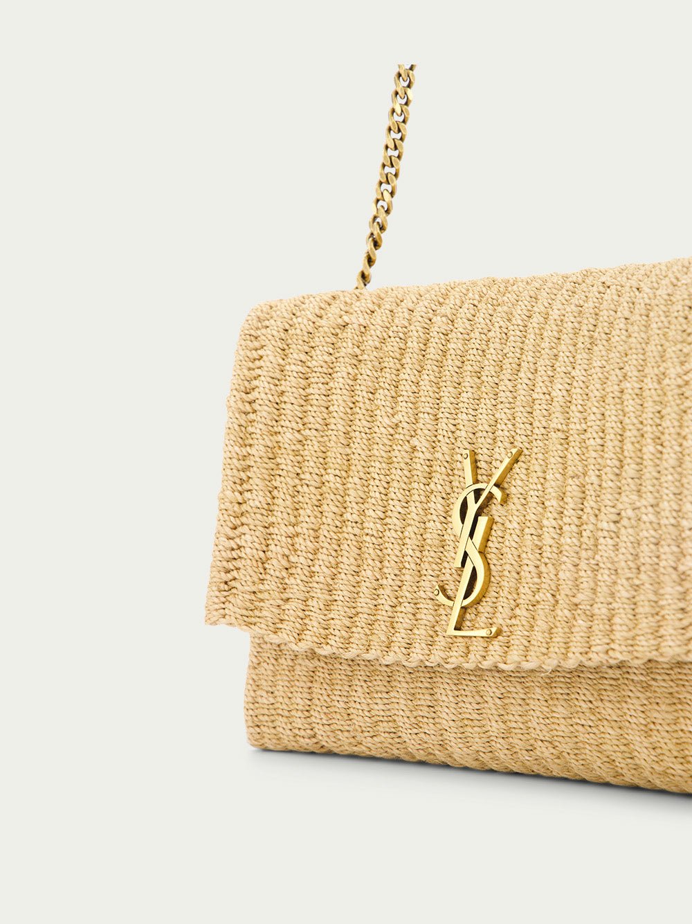 Saint LaurentKate medium raffia handbag at Fashion Clinic