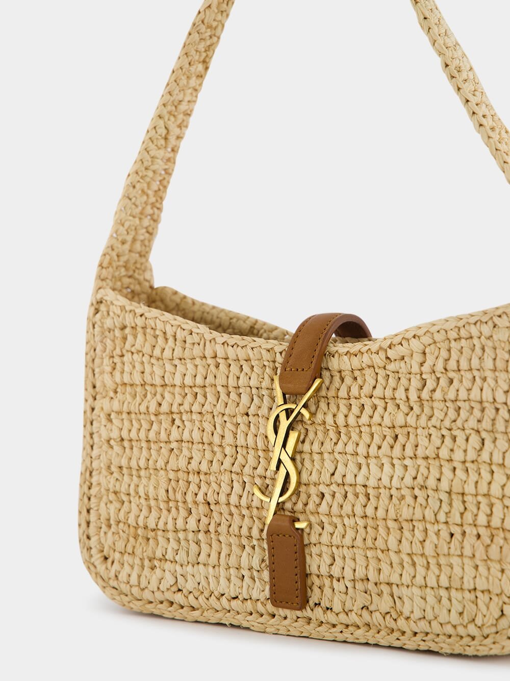 Saint LaurentLe 5 À 7 Raffia Mini Bag at Fashion Clinic