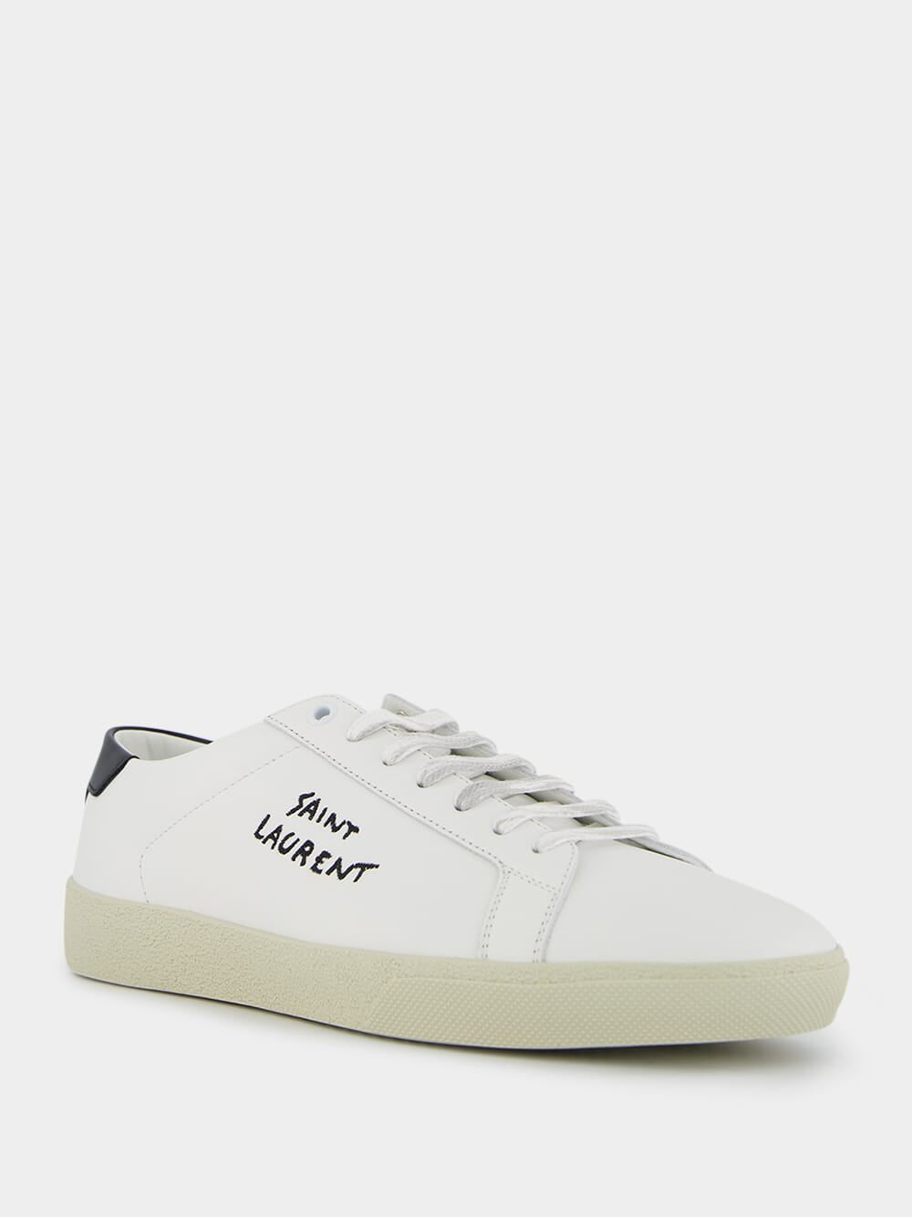 Saint LaurentLogo-Embroidered Low-Top Sneakers at Fashion Clinic