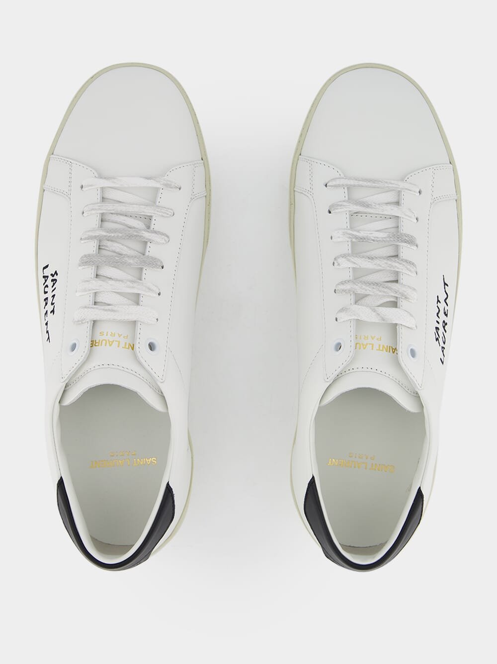 Saint LaurentLogo-Embroidered Low-Top Sneakers at Fashion Clinic