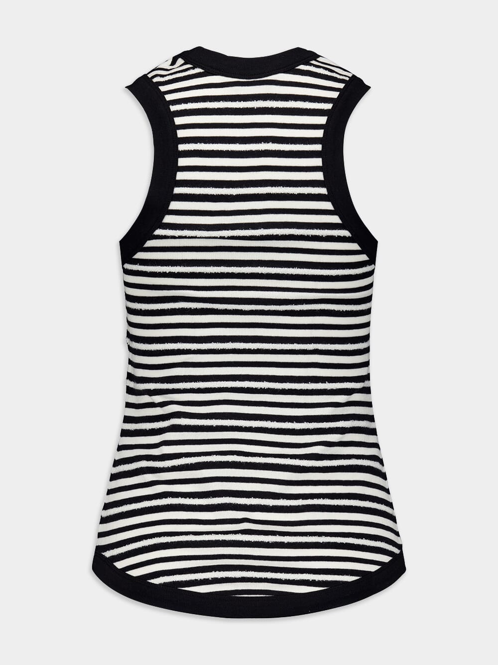 Saint LaurentLogo-Embroidered Striped Tank Top at Fashion Clinic