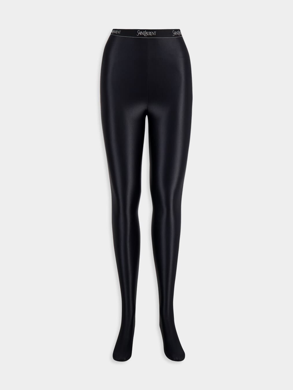 Saint LaurentLogo-Waistband Skinny Leggings at Fashion Clinic