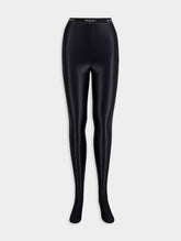 Saint Laurent Logo-Waistband Skinny Leggings