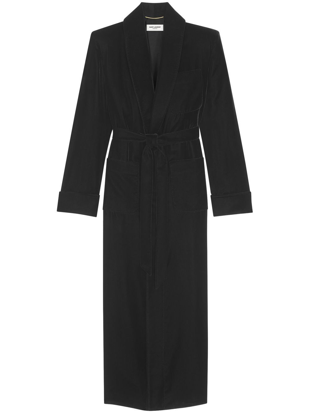 Saint LaurentLong Belted Coat at Fashion Clinic