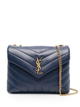 Saint Laurent Loulou Navy Small Shoulder Bag
