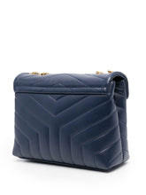Saint Laurent Loulou Navy Small Shoulder Bag
