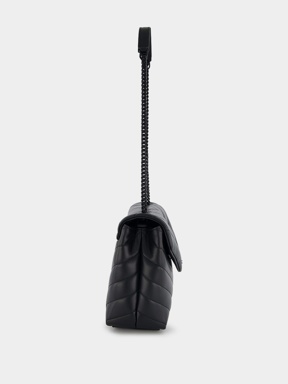 Saint Laurent Loulou Small Leather Shoulder Bag Black Fashion Clinic