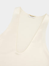 Saint Laurent Silk Satin Crepe Tank Top