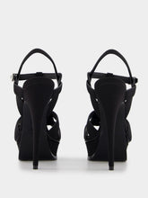 Saint Laurent Tribute 105mm Platform Black Sandals